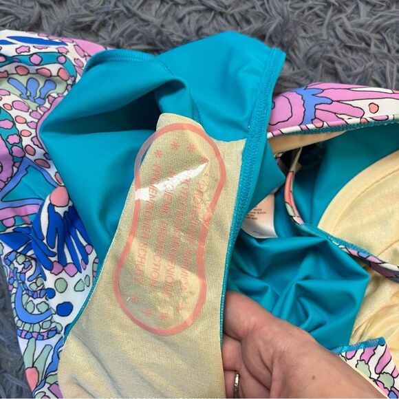 Miraclesuit Talbots Sanibel Tankini One Piece Swim Confetti Paisley Size 8 NWOT - Picture 5 of 5